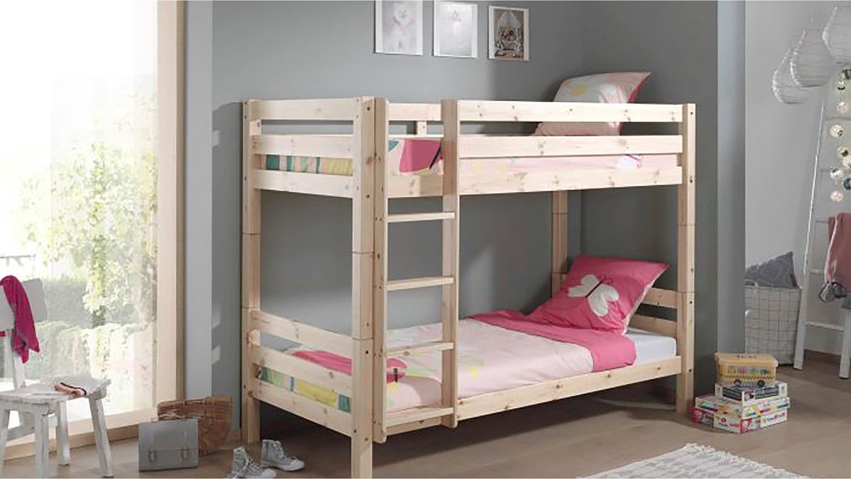 Vipack Pino Stapelbed 90 x 200 cm - Bruin