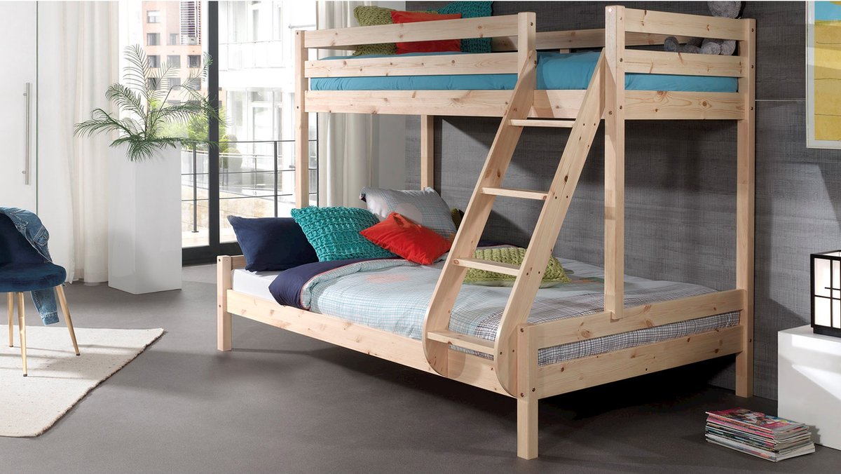 Vipack Pino Martin Familiebed 90 x 200 cm en 140 x 200 cm - Beige