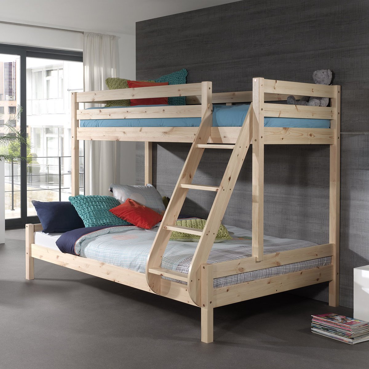 Vipack Pino Martin Familiebed 90 x 200 cm en 140 x 200 cm - Beige