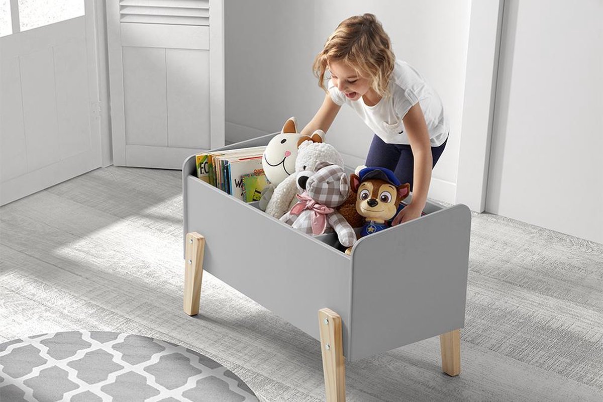 Vipack Kiddy Opbergkist - Grijs