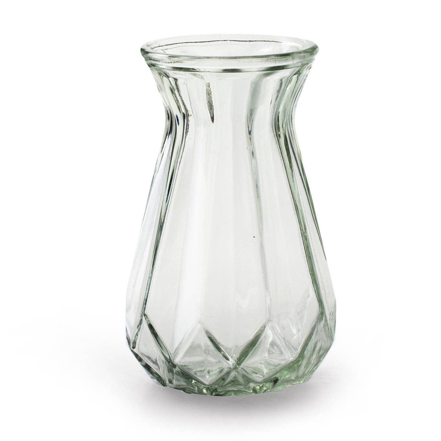 Bloemenvaas - Helder/transparant Glas - H15 X D10 Cm - Vazen