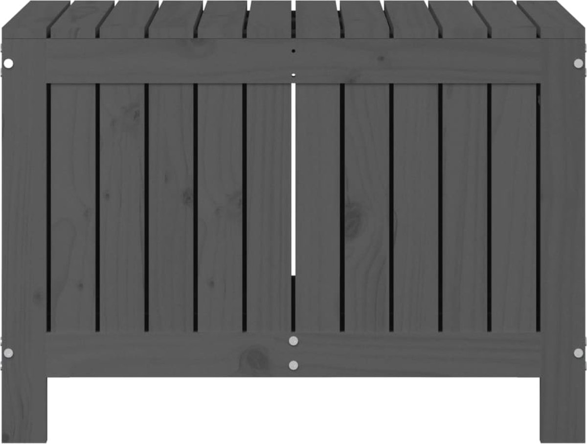 Vidaxl Tuinbox 76x42,5x54 Cm Massief Grenenhout - Grijs
