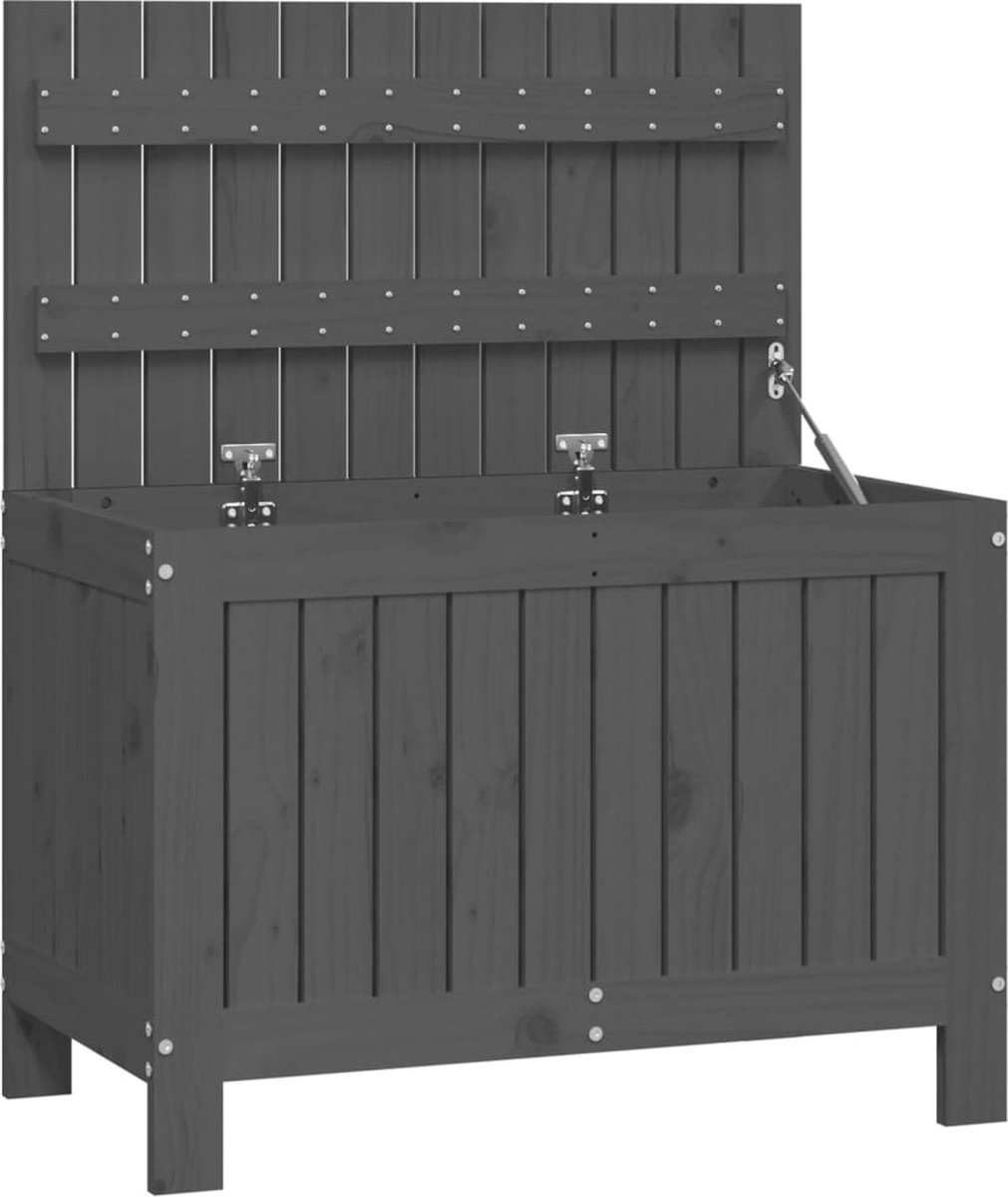 Vidaxl Tuinbox 76x42,5x54 Cm Massief Grenenhout - Grijs