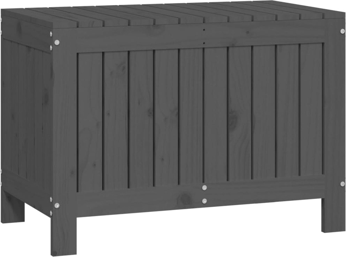Vidaxl Tuinbox 76x42,5x54 Cm Massief Grenenhout - Grijs