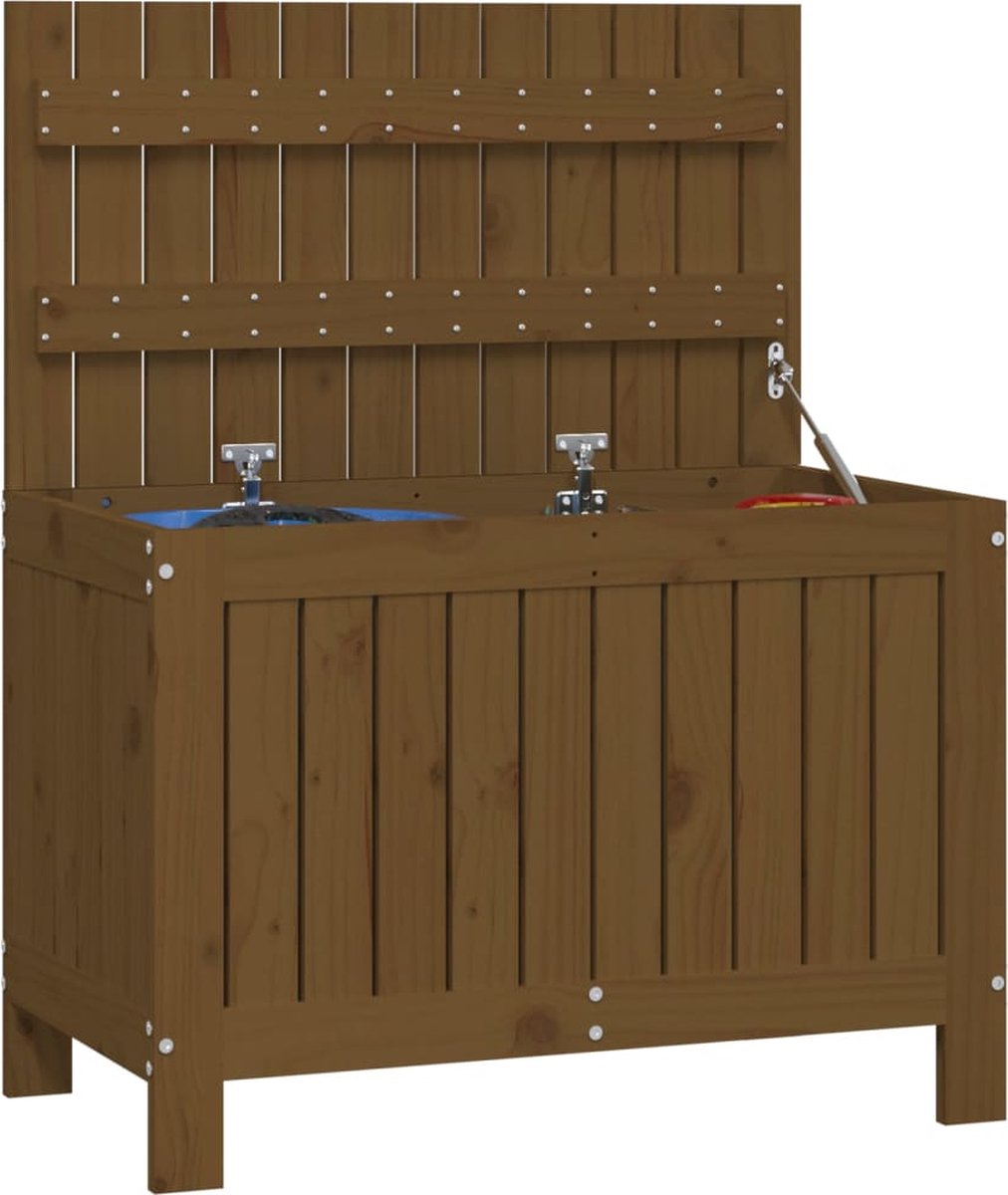 Vidaxl Tuinbox 76x42,5x54 Cm Massief Grenenhout Honing - Bruin
