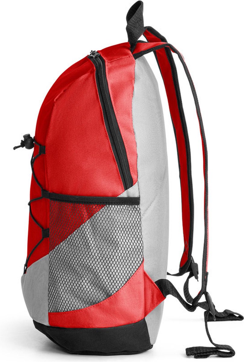 Vrije Tijds Rugtas/rugzak/wit 42 X 25 Cm - Rugzak - Rood