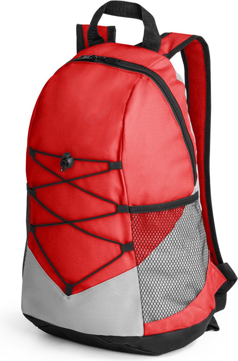 Vrije Tijds Rugtas/rugzak/wit 42 X 25 Cm - Rugzak - Rood