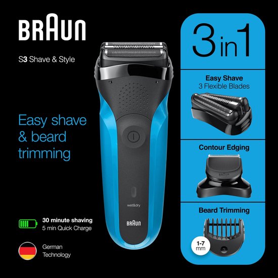 Braun Series 3 Shave&Style 310BT Wet&Dry Scheerapparaat