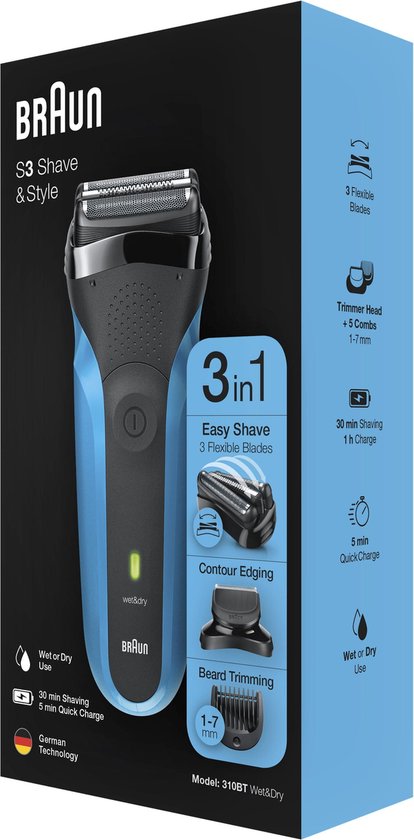 Braun Series 3 Shave&Style 310BT Wet&Dry Scheerapparaat