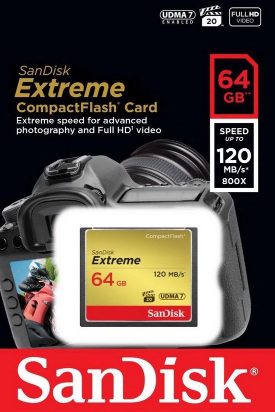 Sandisk CF Extreme 64GB 120Mb/s