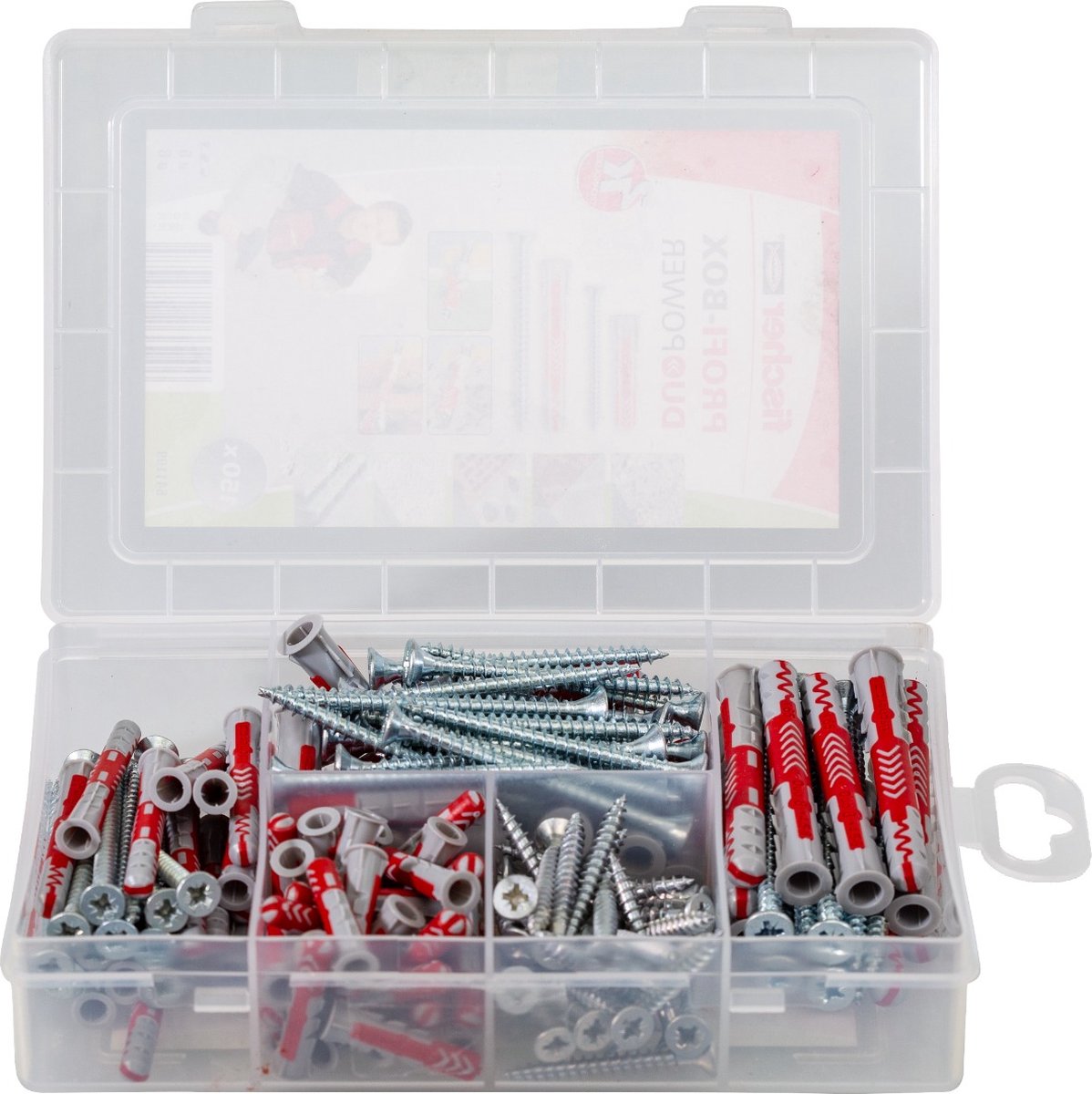 Fischer 541109 150-delige Profibox DuoPower Short/long Pluggenset Met Schroeven