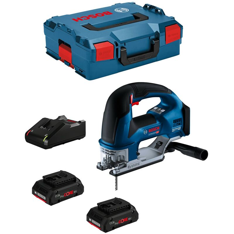 Bosch - Sierra de Calar gst 18V-155 bc (2 x 4,0 Ah ProCORE + GAL18V-40 + L-Boxx 136)