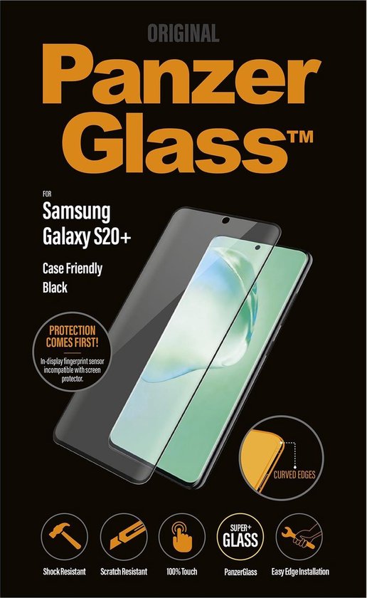PanzerGlass Case Friendly Samsung Galaxy S20 Plus Screenprotector Glas