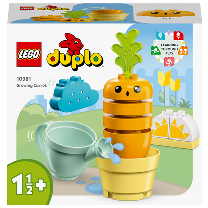Lego - Juguete De Construcción Apilable Planta De Zanahoria DUPLO - Naranjo
