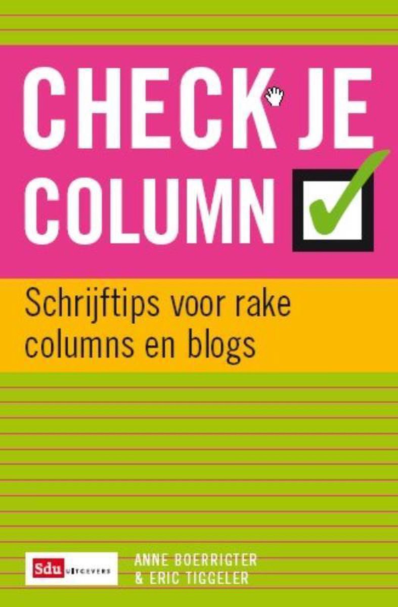 Boom Uitgevers Check je column