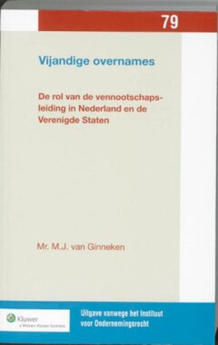 Wolters Kluwer Nederland B.V. Vijandige overnames