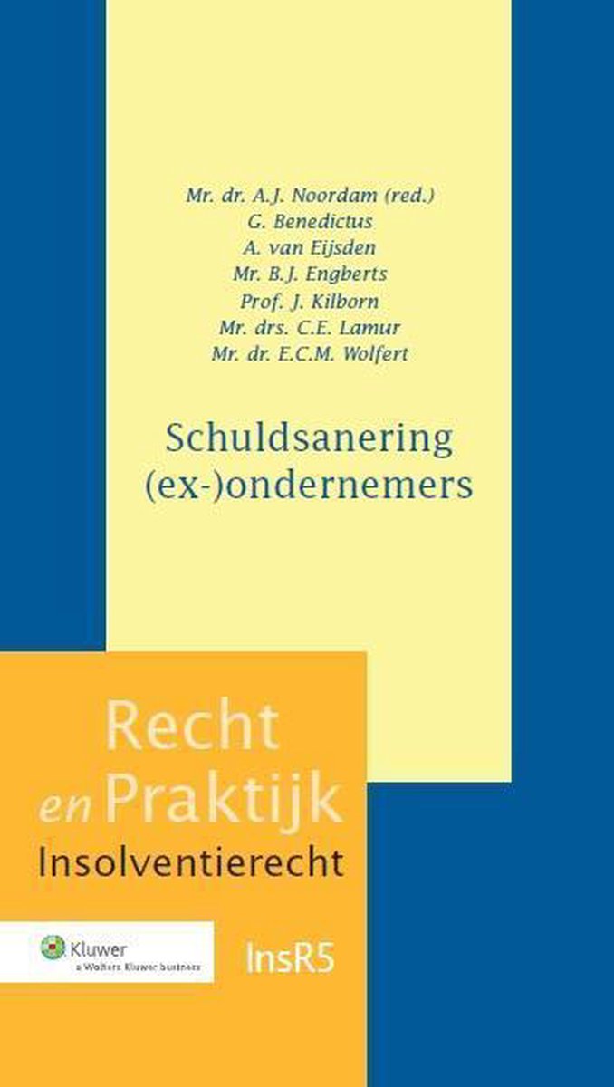 Wolters Kluwer Nederland B.V. Schuldsanering (ex-)ondernemers