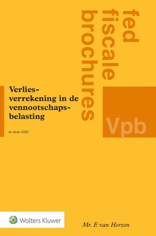 Wolters Kluwer Nederland B.V. Verliesverrekening in de vennootschapsbelasting