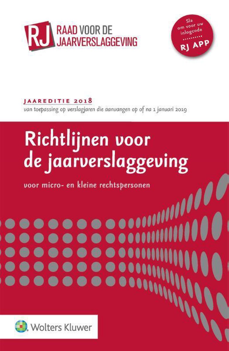 Wolters Kluwer Nederland B.V. Richtlijnen voor de Jaarverslaggeving 2018