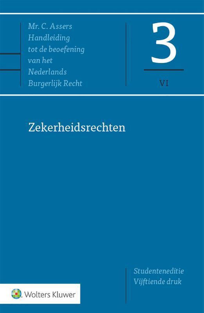 Wolters Kluwer Nederland B.V. Zekerheidsrechten