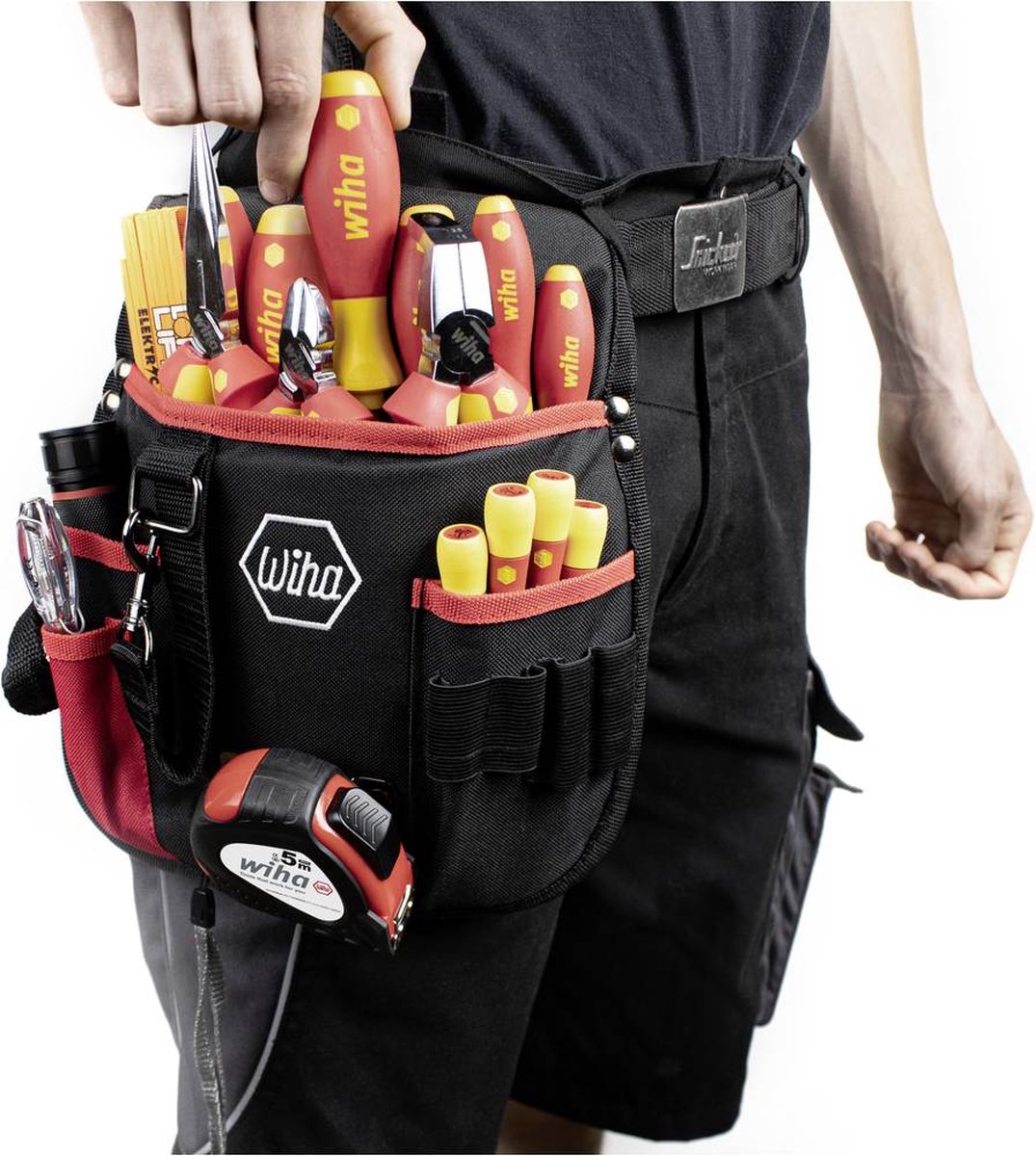 Wiha Gereedschapset elektricien | assorti 18-dlg. | incl. heuptas