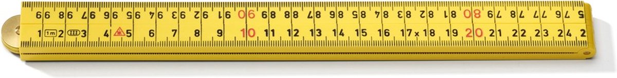 Hultafors Duimstok G 59 1m geel - 4-delig - HU200904