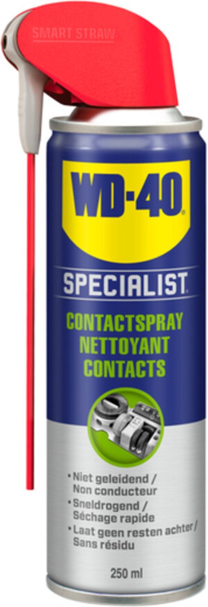 Wd-40 contactspray Specialist 250 ml/rood - Zwart