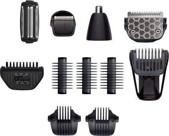 11-in-1 Waterproof Carbon Titanium Multi Trimmer MT860E - Zwart