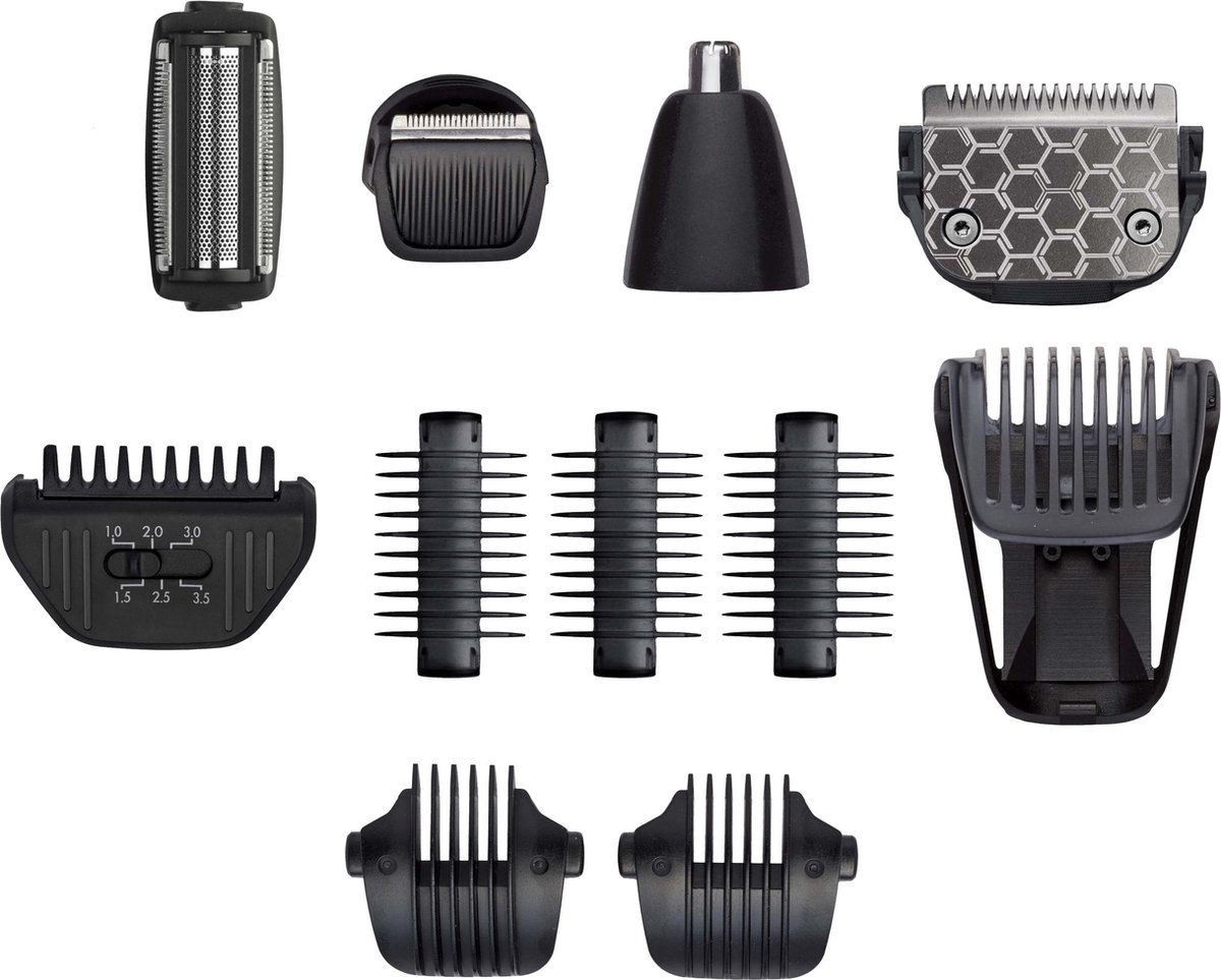 11-in-1 Waterproof Carbon Titanium Multi Trimmer MT860E - Zwart