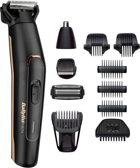 11-in-1 Waterproof Carbon Titanium Multi Trimmer MT860E - Zwart