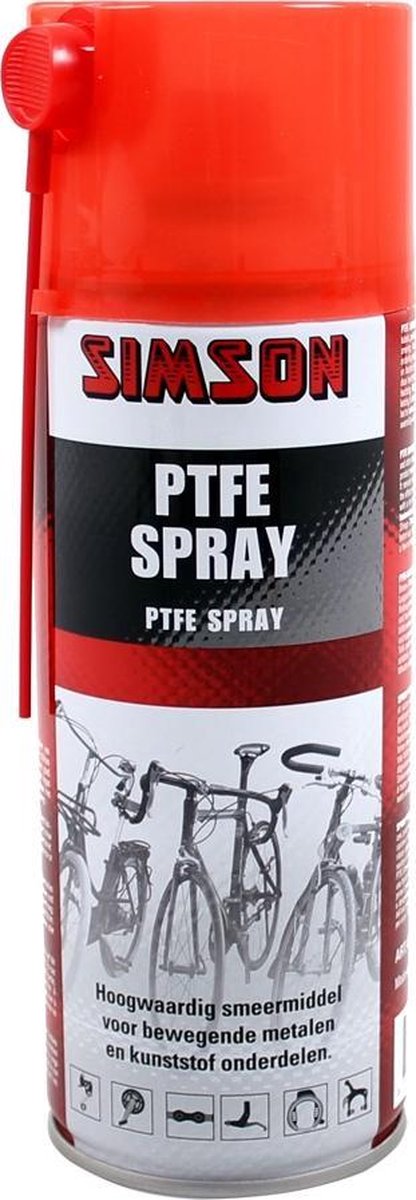 Simson Ptfe Spray 400ml - Rood