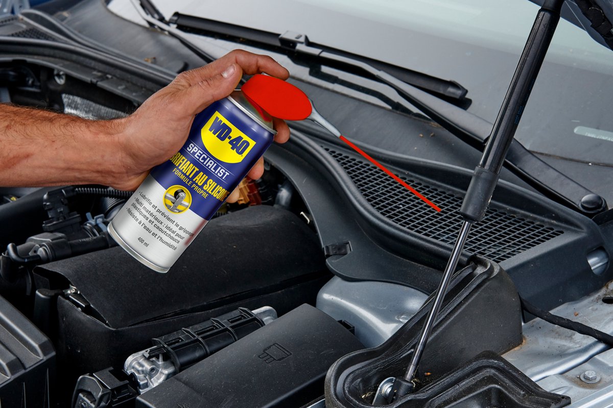 Wd-40 siliconenspray Specialist 250 ml/zwart - Geel