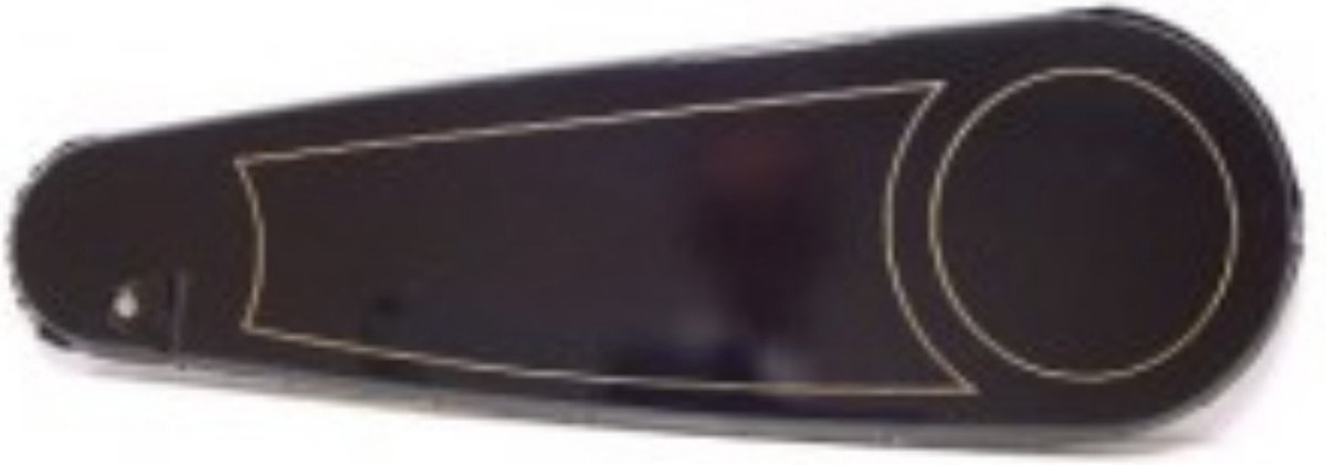 Bofix Kettingkast 28 inch lakdoek glanzend 68 x 22 cm - Zwart