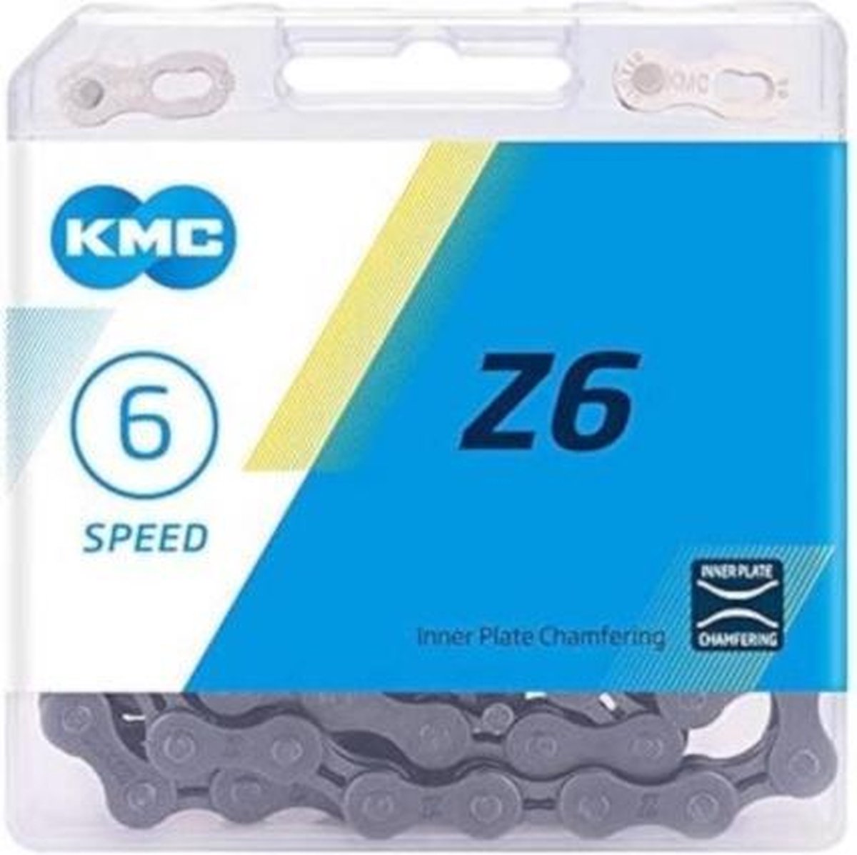 KMC ketting Z6 1/2 x 3/32 inch 114S 5/6 speed staal zilver - Silver