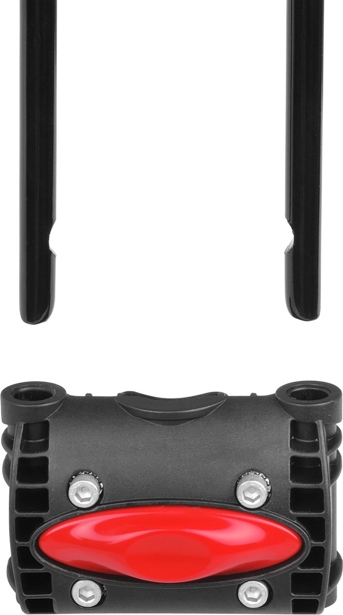 Polisport adapter achterzitje 10 cm framebevestiging - Zwart