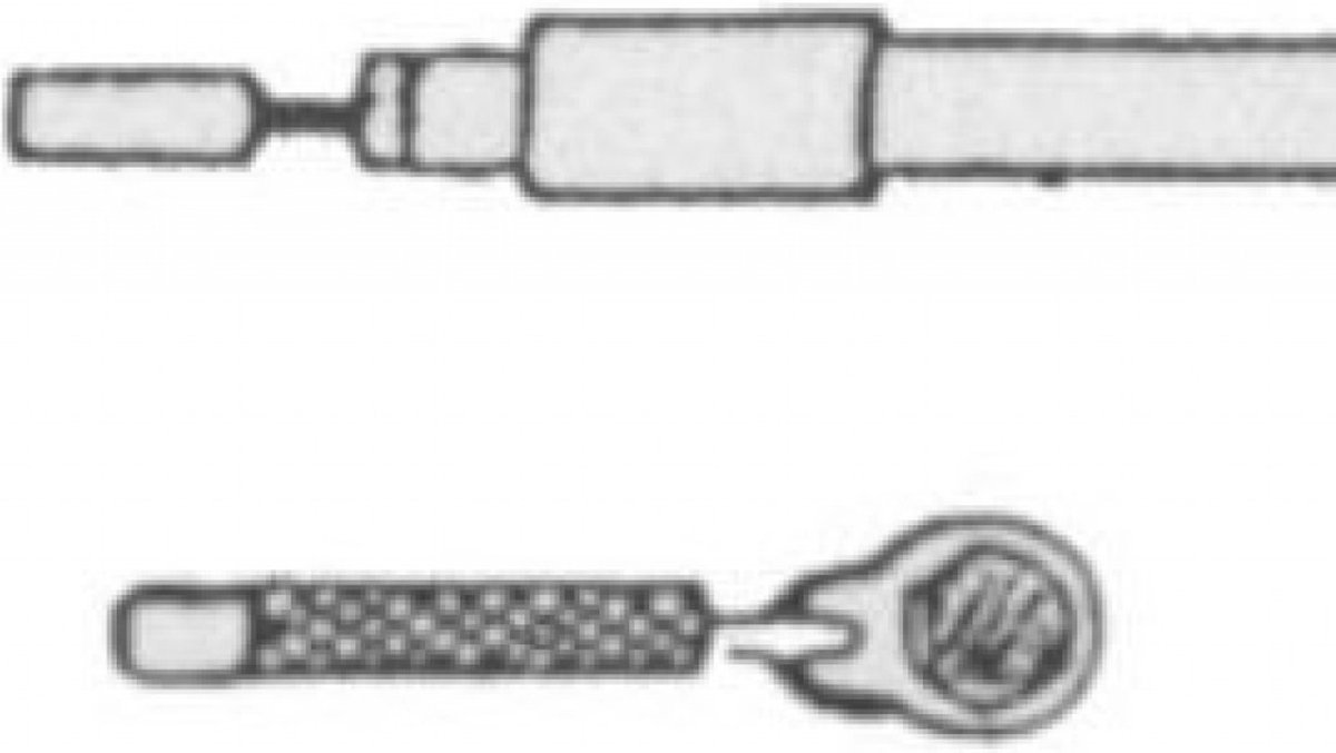 Elvedes versnellingskabel Sturmey Archer (6441) - Zwart