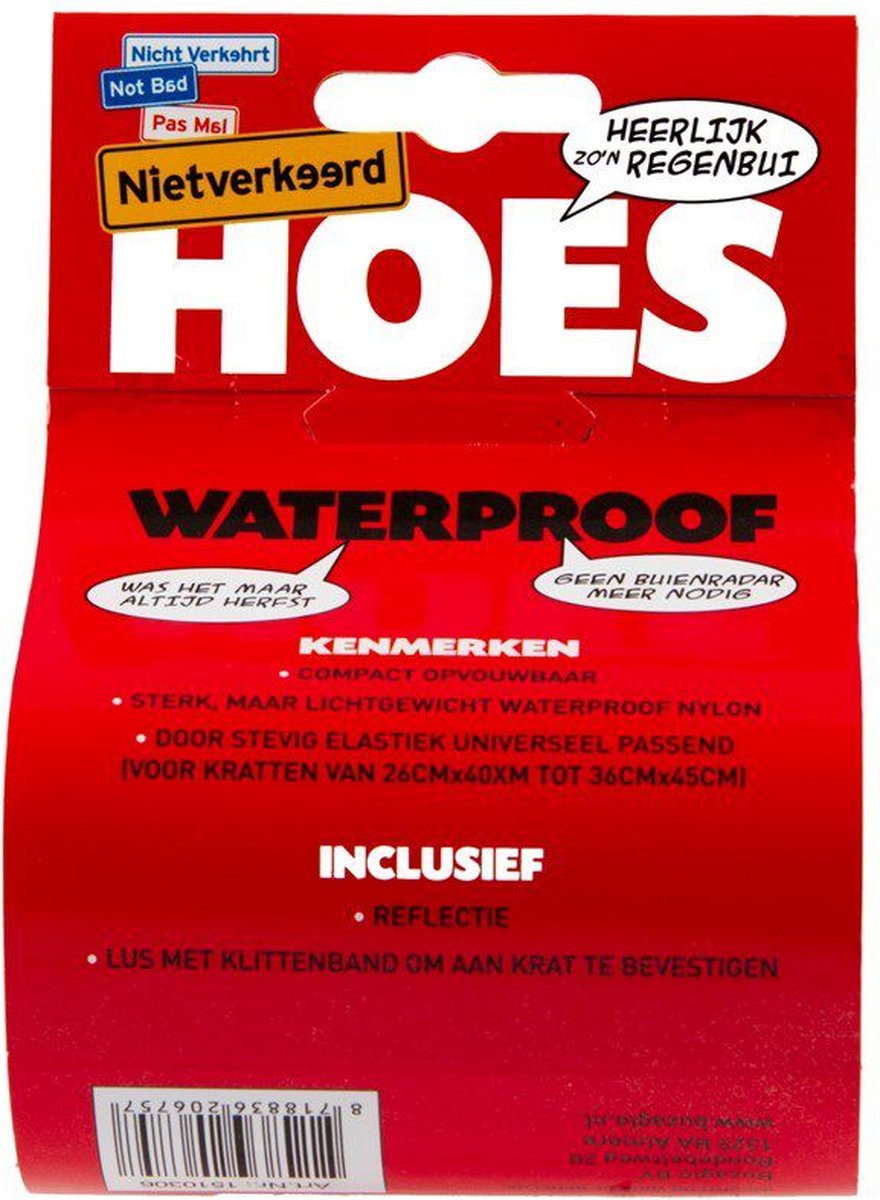 Niet verkeerd krathoes Undercover 40 x 30 cm polyester - Groen