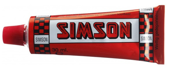 Simson solutie tube 30 ml/wit - Rood