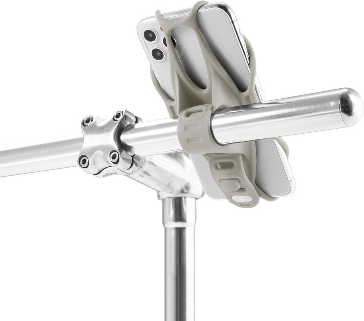 Bone Sport telefoonhouder Tie 3 fiets 22-45 mm - Grijs