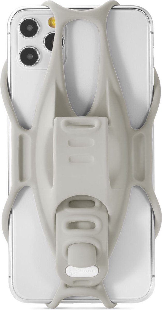 Bone Sport telefoonhouder Tie 3 fiets 22-45 mm - Grijs