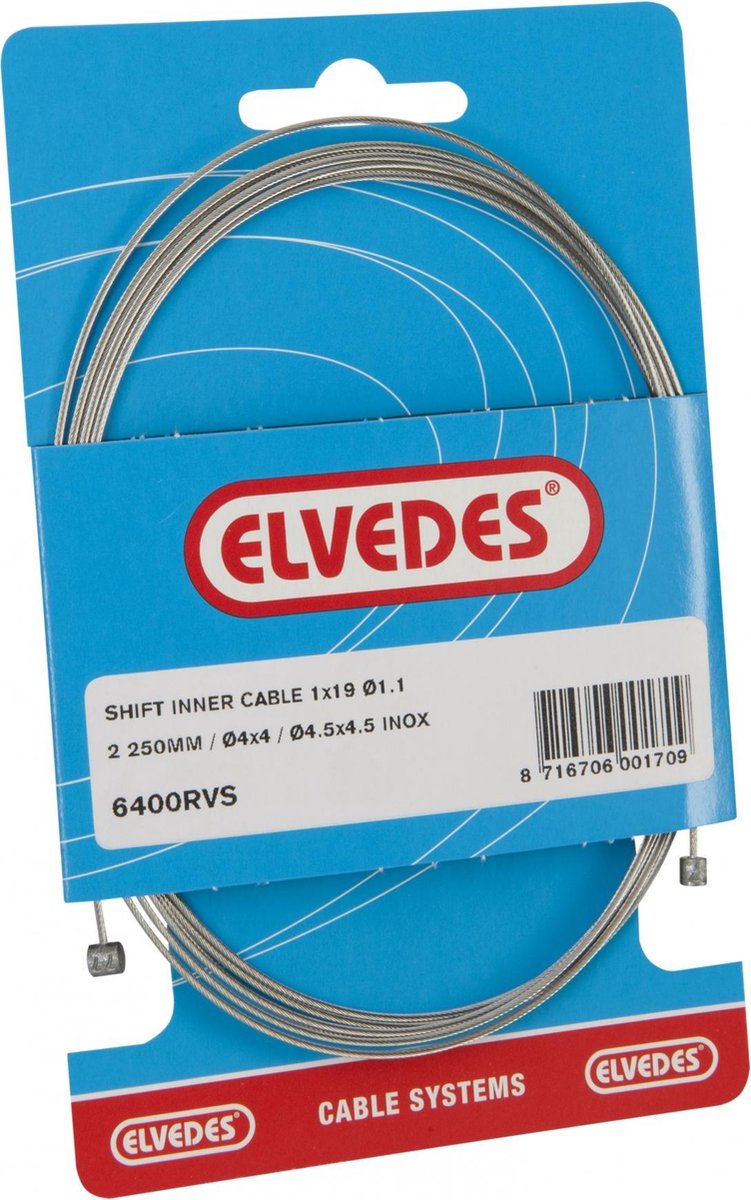 Elvedes derailleurkabel 2.25m Nexus / Suntour / Shimano (6400)