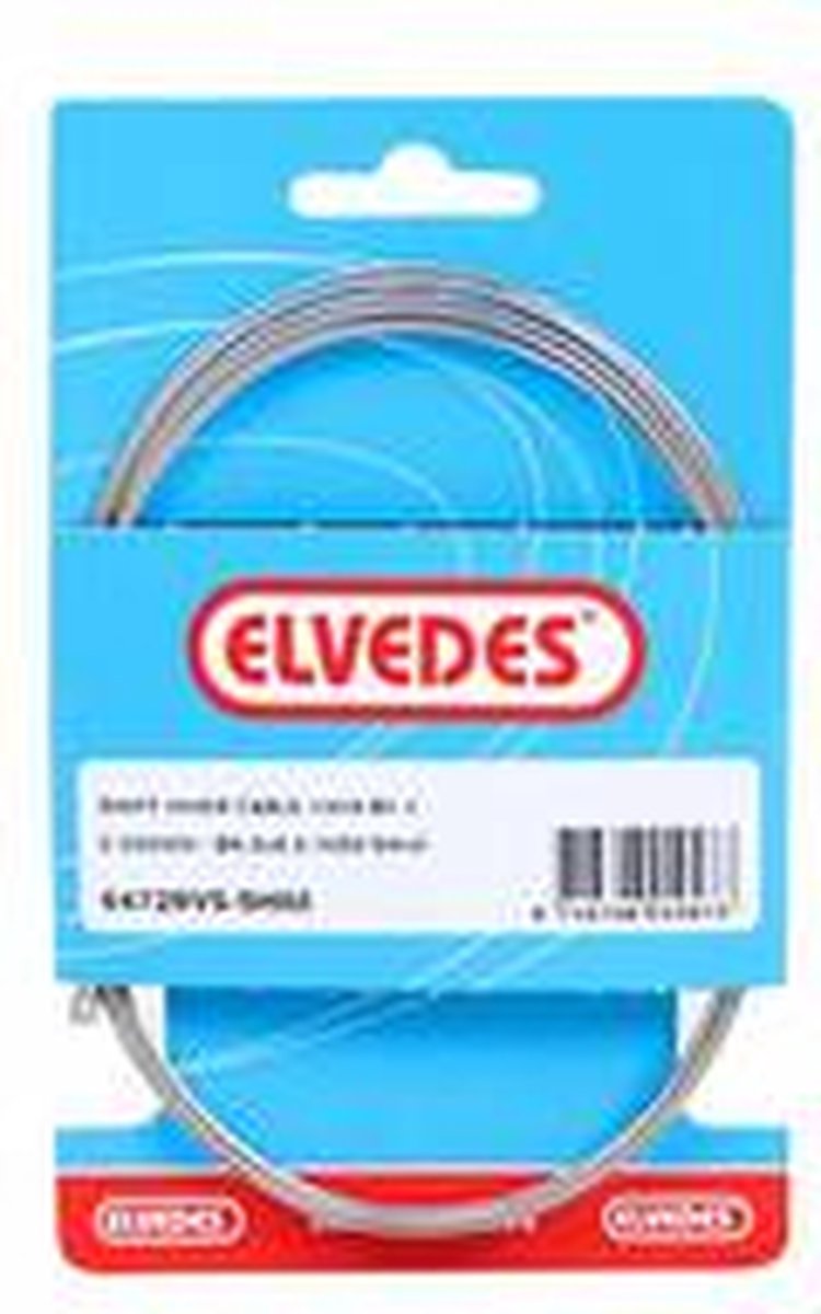 Elvedes versnellingsbinnenkabel Shimano 2.25 m 1,1 mm 6472 zilver - Silver