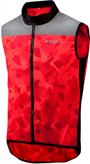 Wowow fietsjack Raceviz Rysy textiel/PU maat XL - Rood