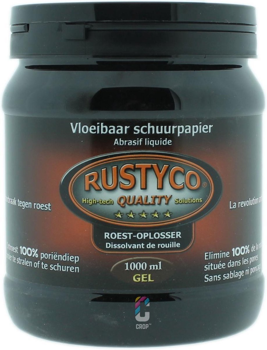 Rustyco roestoplosser gel 1 liter (1004) - Zwart