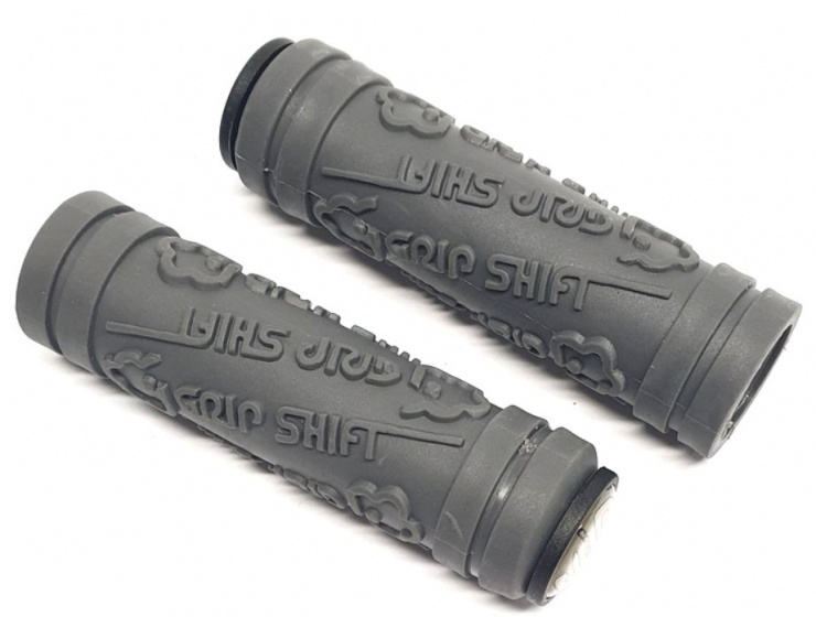 Corratec handvatten Grip Shift 105 mm rubber per set - Grijs