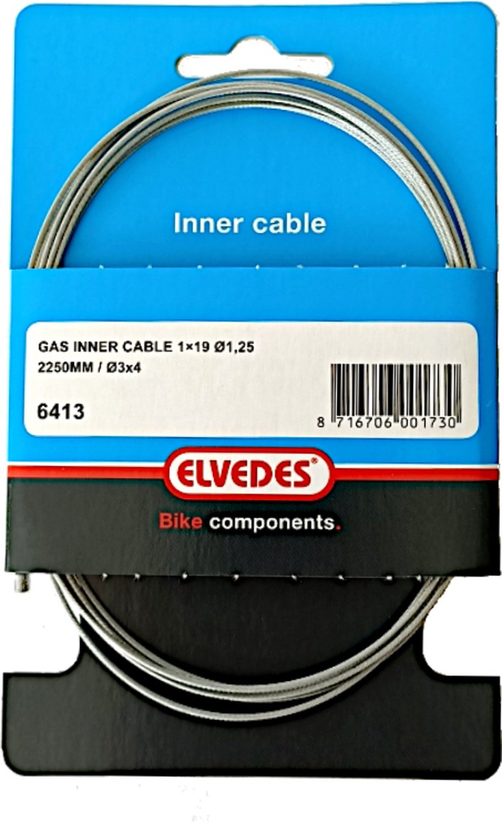 Elvedes Binnenkabel Gas 2.25 Meter Universeel 6413