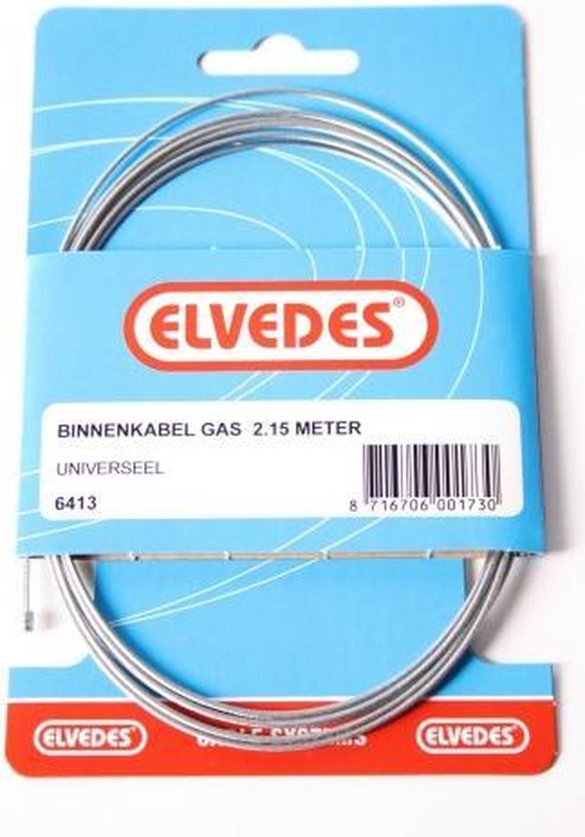 Elvedes Binnenkabel Gas 2.25 Meter Universeel 6413