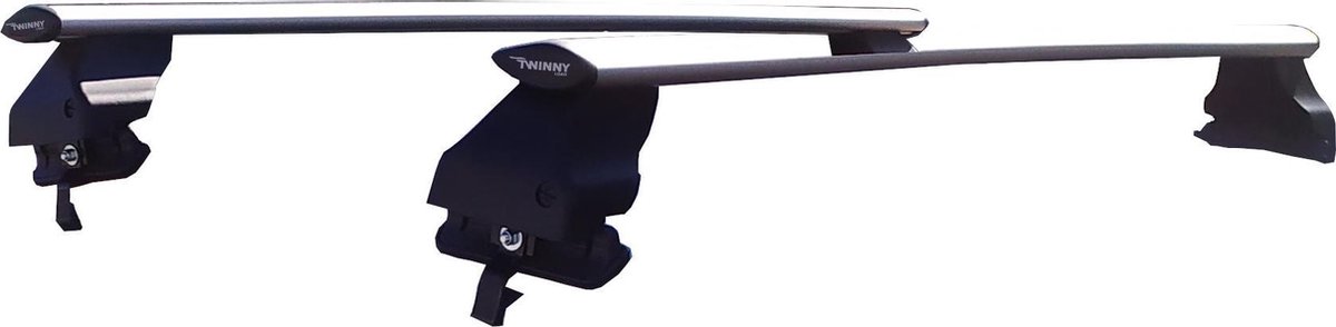 Twinny Load dakdragerset Fly Bar Tesla 3 aluminium zwart - Silver