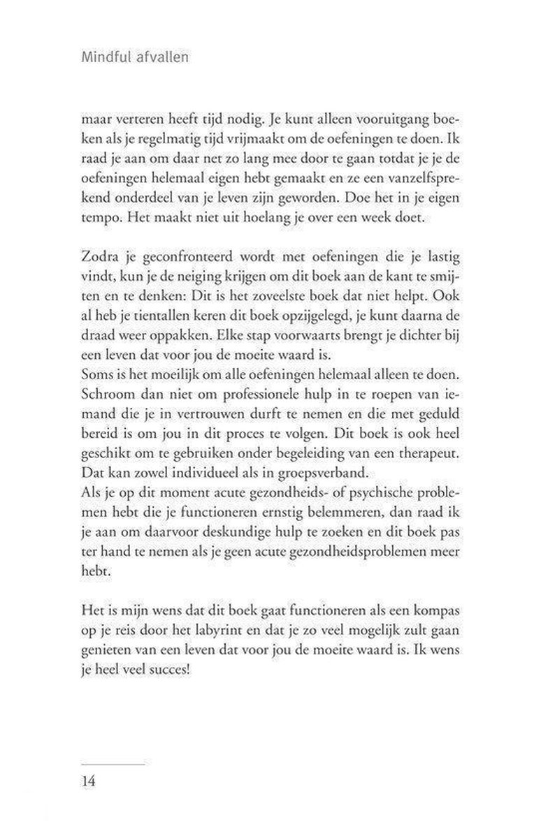 Kosmos Uitgevers Mindful afvallen