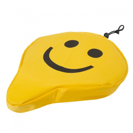 M-wave Zadeldek Smiley universeel 250 x 230 mm - Geel